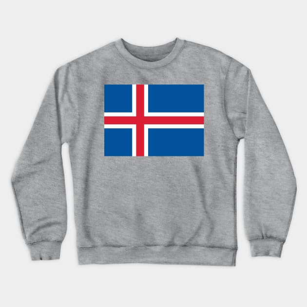 Flag of Iceland Crewneck Sweatshirt by brigadeiro